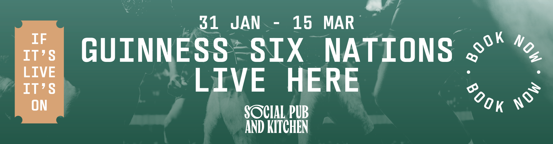 Watch the six nations at Social Pub & Kitchen(d)(d)