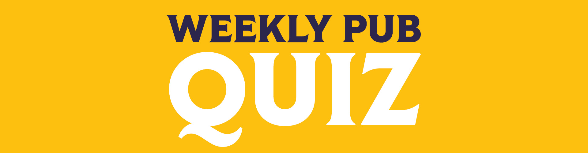 Weekly Pub Quiz