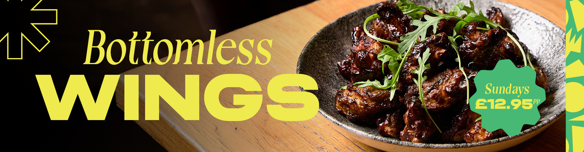 All You Can Eat Wings for £12.95