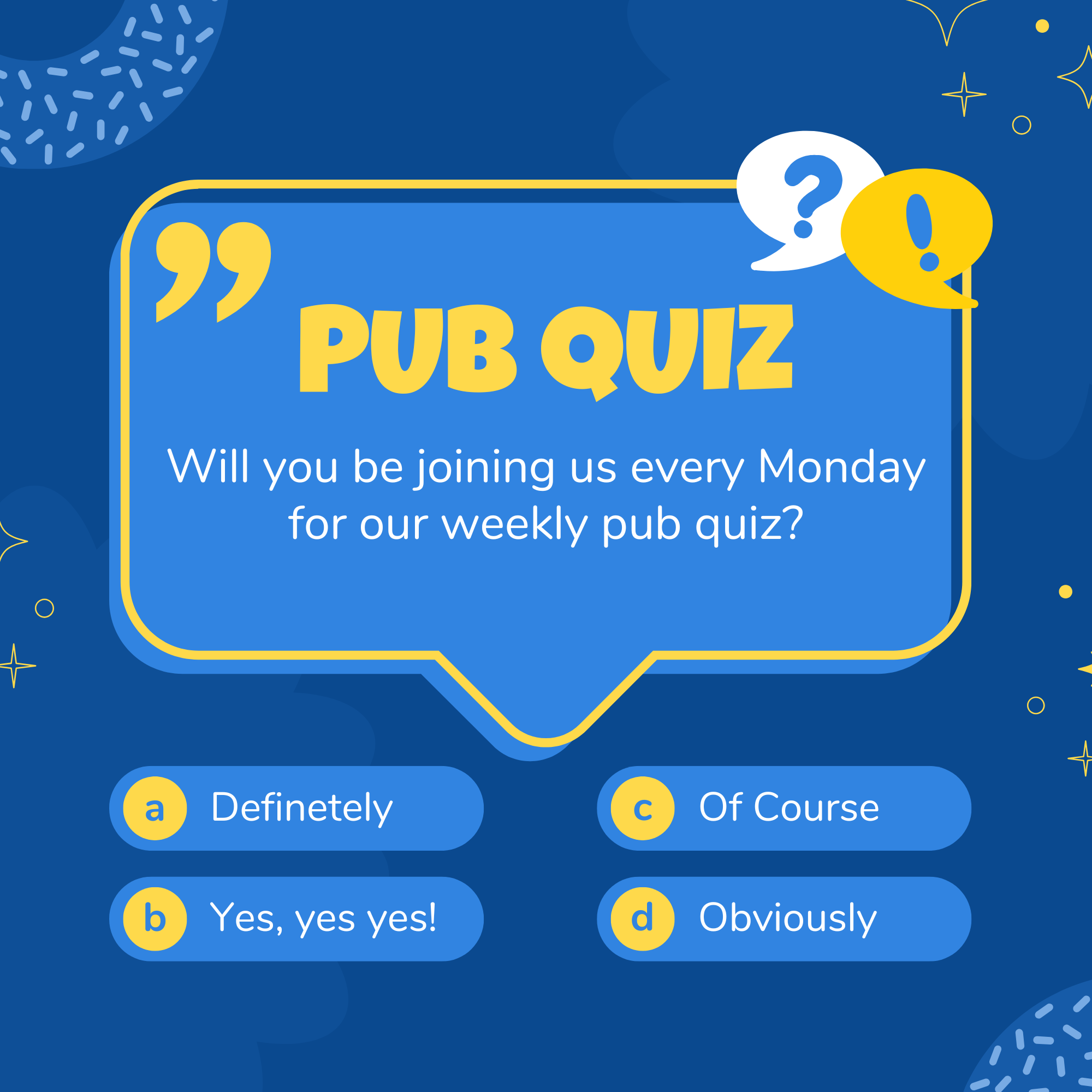 Weekly Pub Quiz
