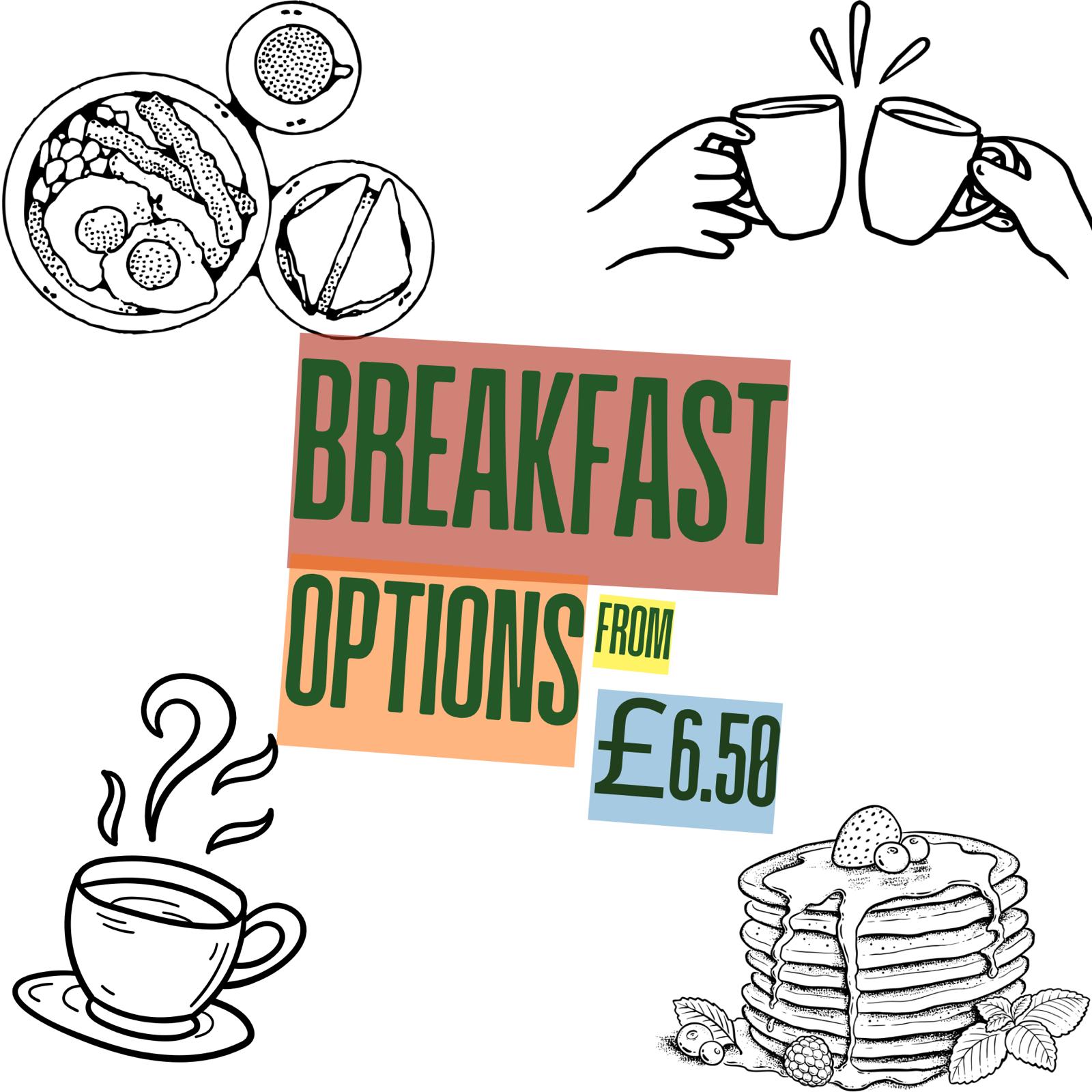 Breakfast served every morning from 6 50