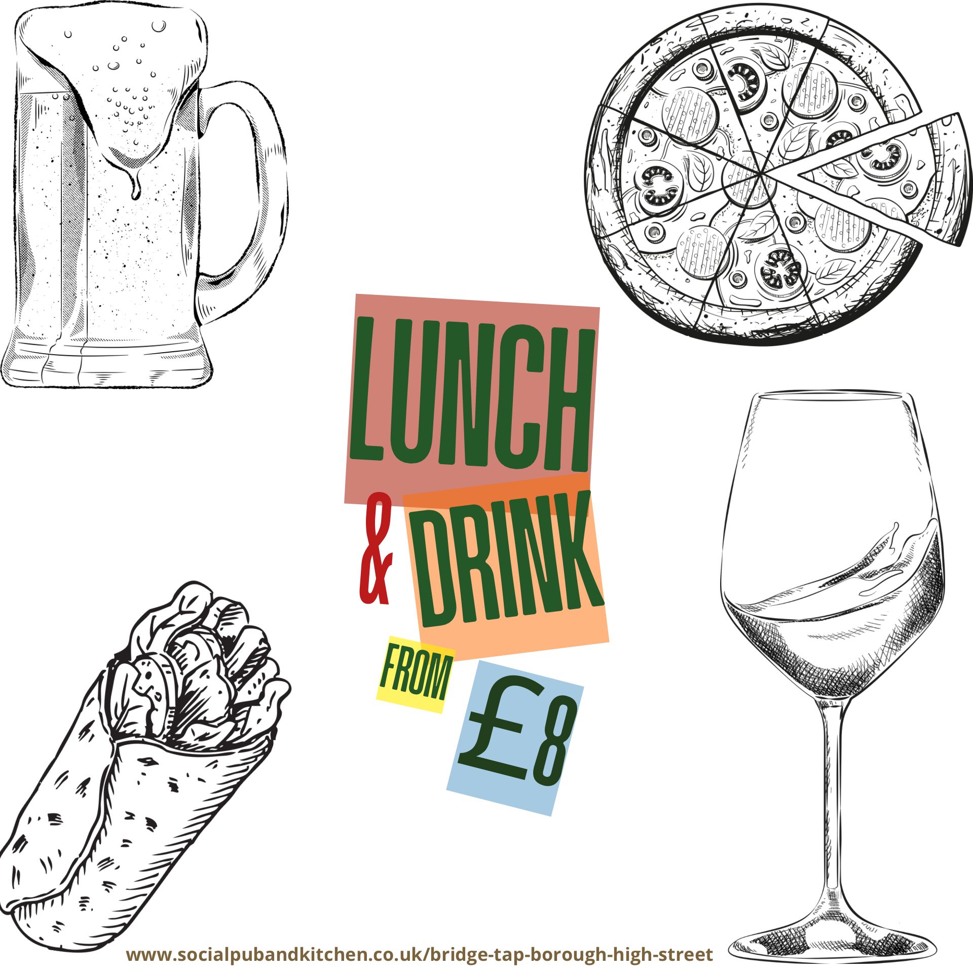 Lunch and a drink 