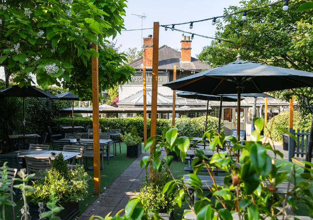 Beer Garden at Cricketers Row Town (d) Beer Garden at Cricketers Row Town (d)
