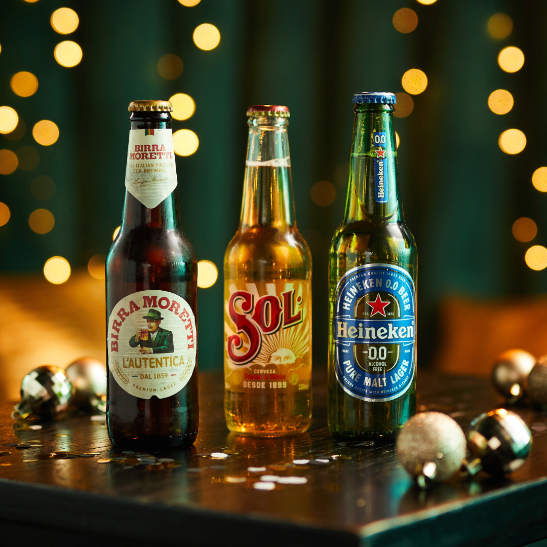 Enjoy a Birra Moretti, Sol, or Heineken 0.0 this Christmas Enjoy a Birra Moretti, Sol, or Heineken 0.0 this Christmas