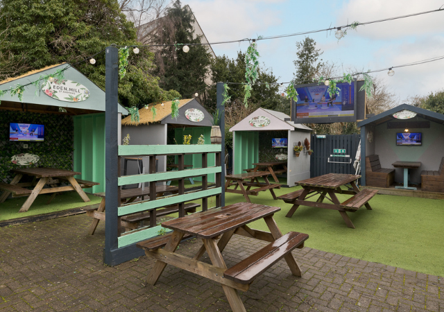Our beer garden Our beer garden