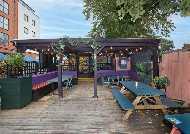 Our beer garden Our beer garden