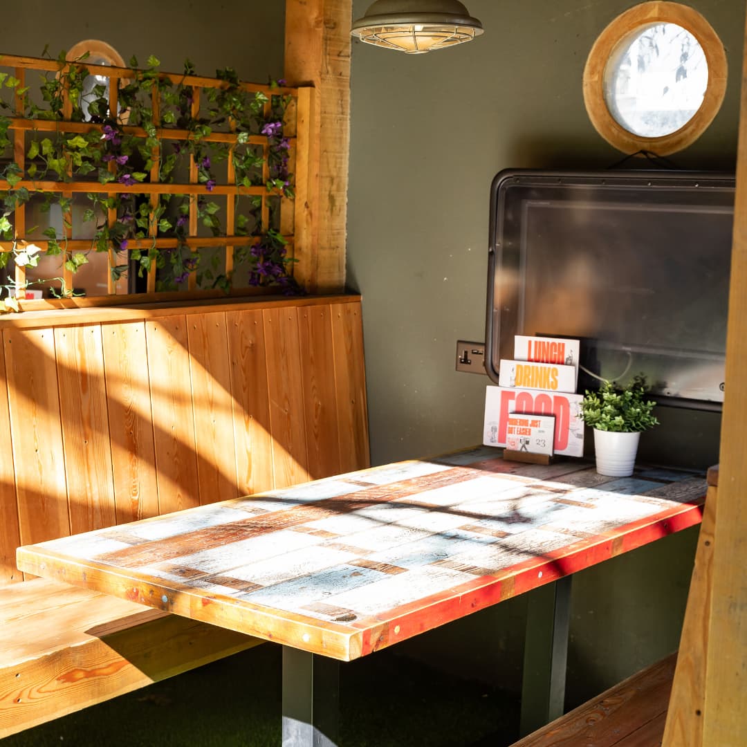 Beer Garden in London at Minories London (d) Beer Garden in London at Minories London (d)