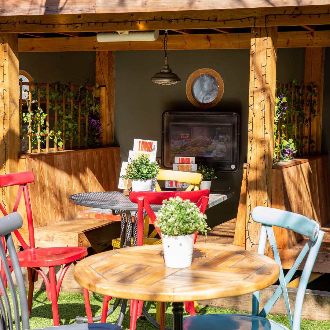 Beer Garden in London at Minories London (d) Beer Garden in London at Minories London (d)