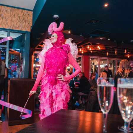 Flamingo dancer at Slug and Lettuce Birmingham Flamingo dancer at Slug and Lettuce Birmingham