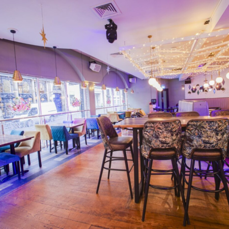 Seating area in Slug and Lettuce Seating area in Slug and Lettuce