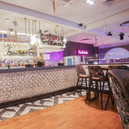 Bar area in Slug and Lettuce Bar area in Slug and Lettuce