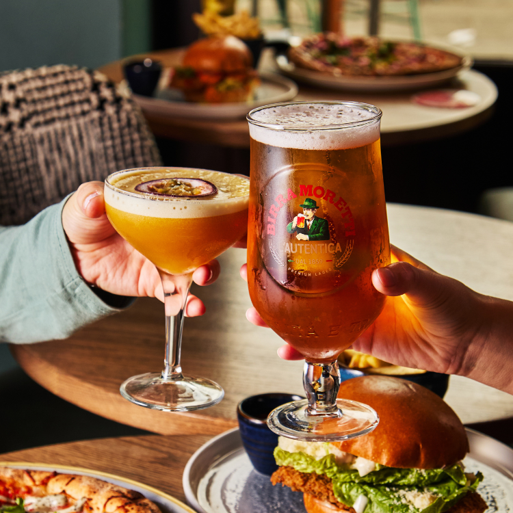 Birra Moretti and a pornstar martini Birra Moretti and a pornstar martini