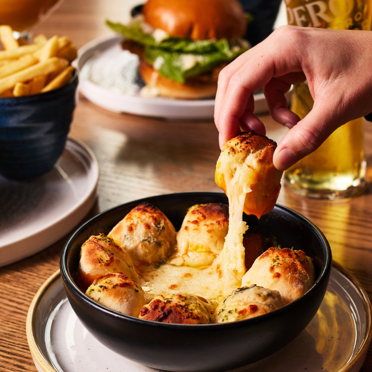 Cheesy garlic doughballs Cheesy garlic doughballs