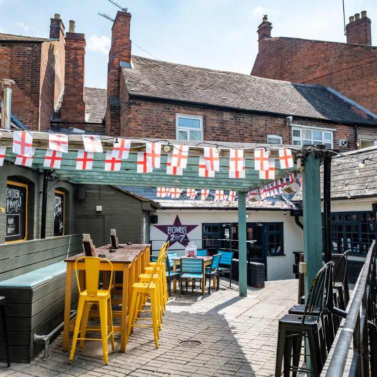 Sunny Beer Garden in Gloucester Sunny Beer Garden in Gloucester