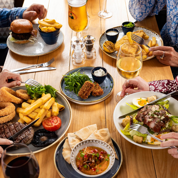 Selection of main dishes Selection of main dishes