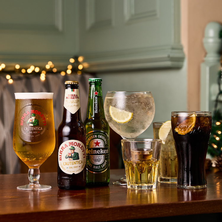 Range of drinks Range of drinks