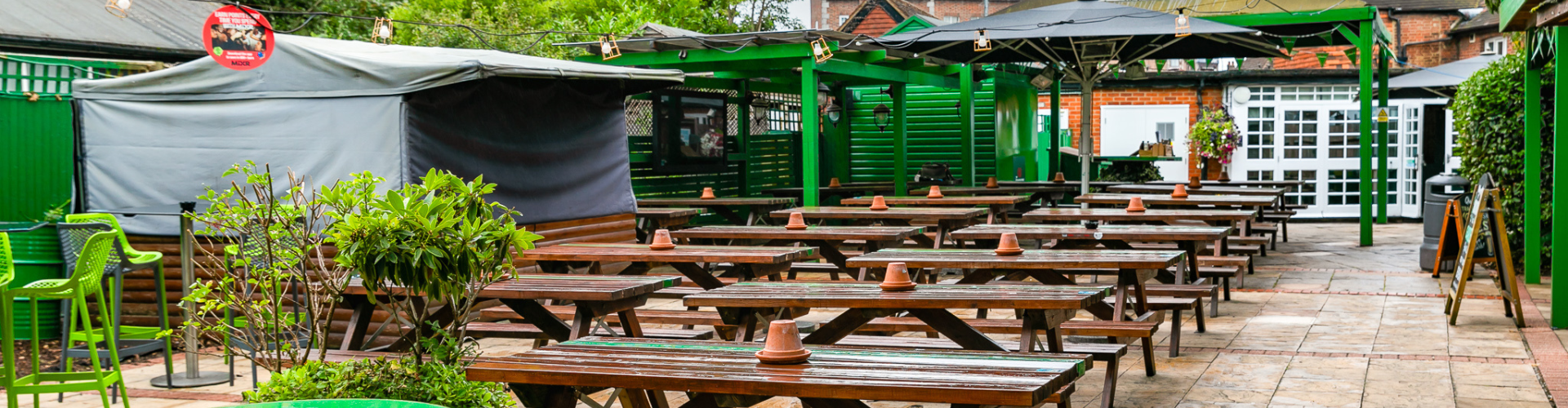 Beer garden at Cricketers Row Town (d)