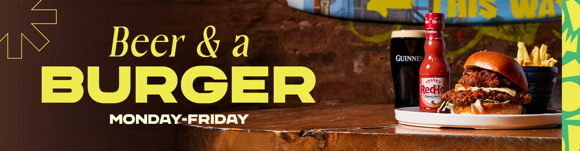 Burger and a drink deal at Walkabout Plymouth (d)