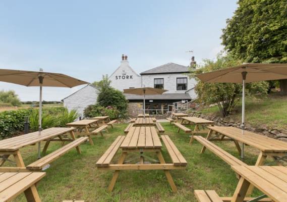 Stork Hotel Pub near Lancaster Beer Garden